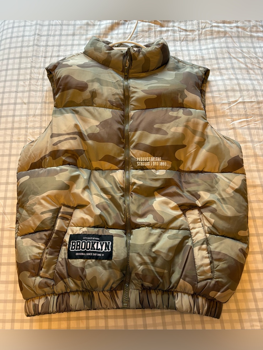 ✨✨Urban Man Camo Puffer Vest Size S